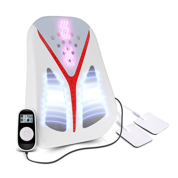 New Comfortable Multi-function Ems Technology Music Vibration Heating With Electrode Pads Lumbar Cushion Heath Therapy Massager