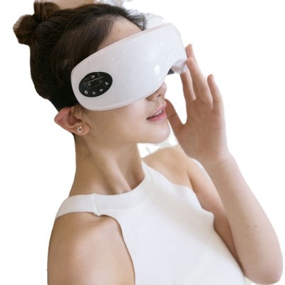 Wholesale Foldable Wireless Digital Rechargeable Eye Care Massager Heat Compress Music Multifunction Eye Mask Fatigue Relief Eye